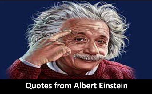Quotes and sayings from Albert Einstein